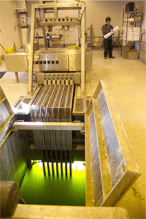 A machine in Brandon's wastewater treatment plant