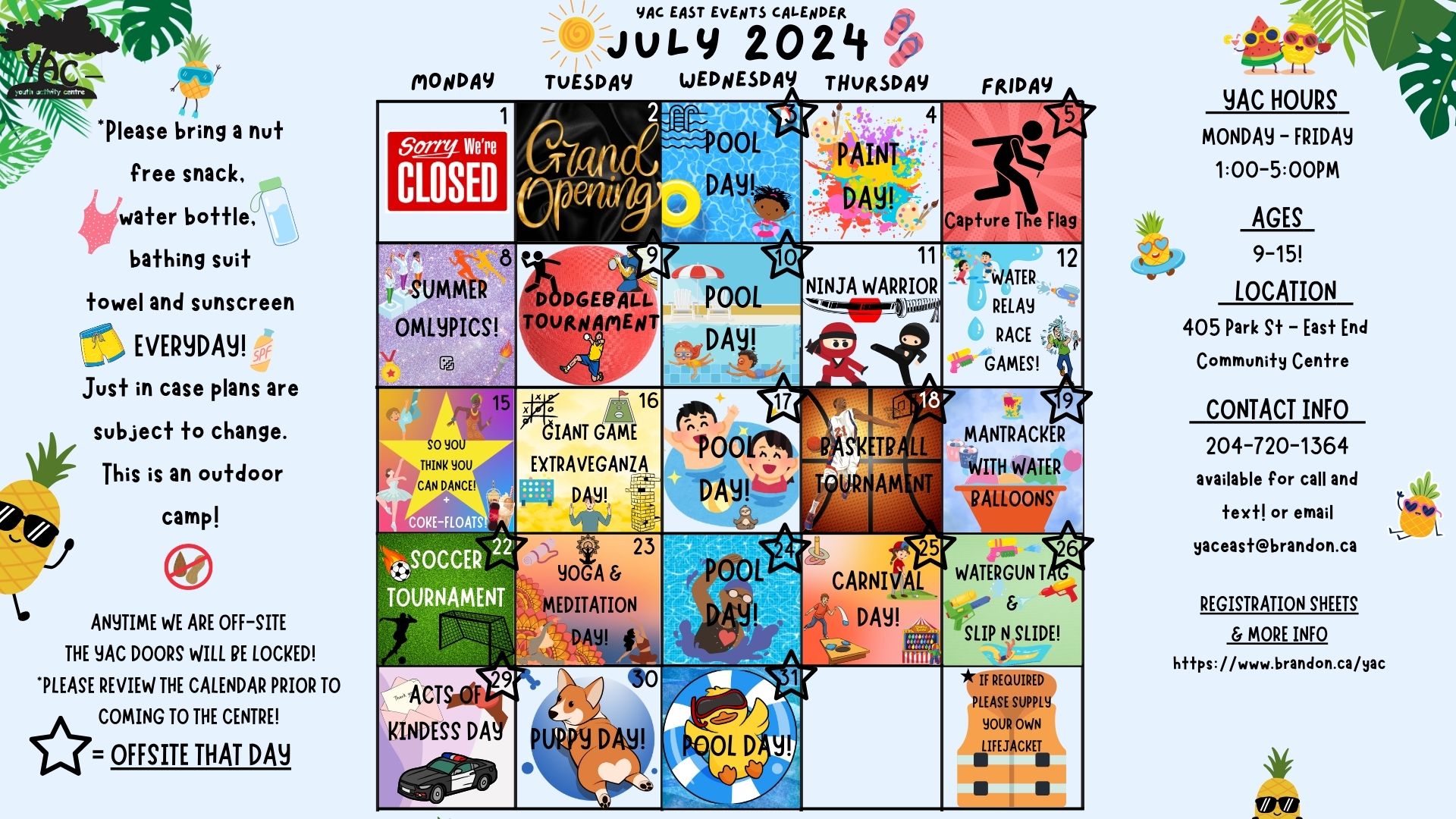 YAC EAST JULY