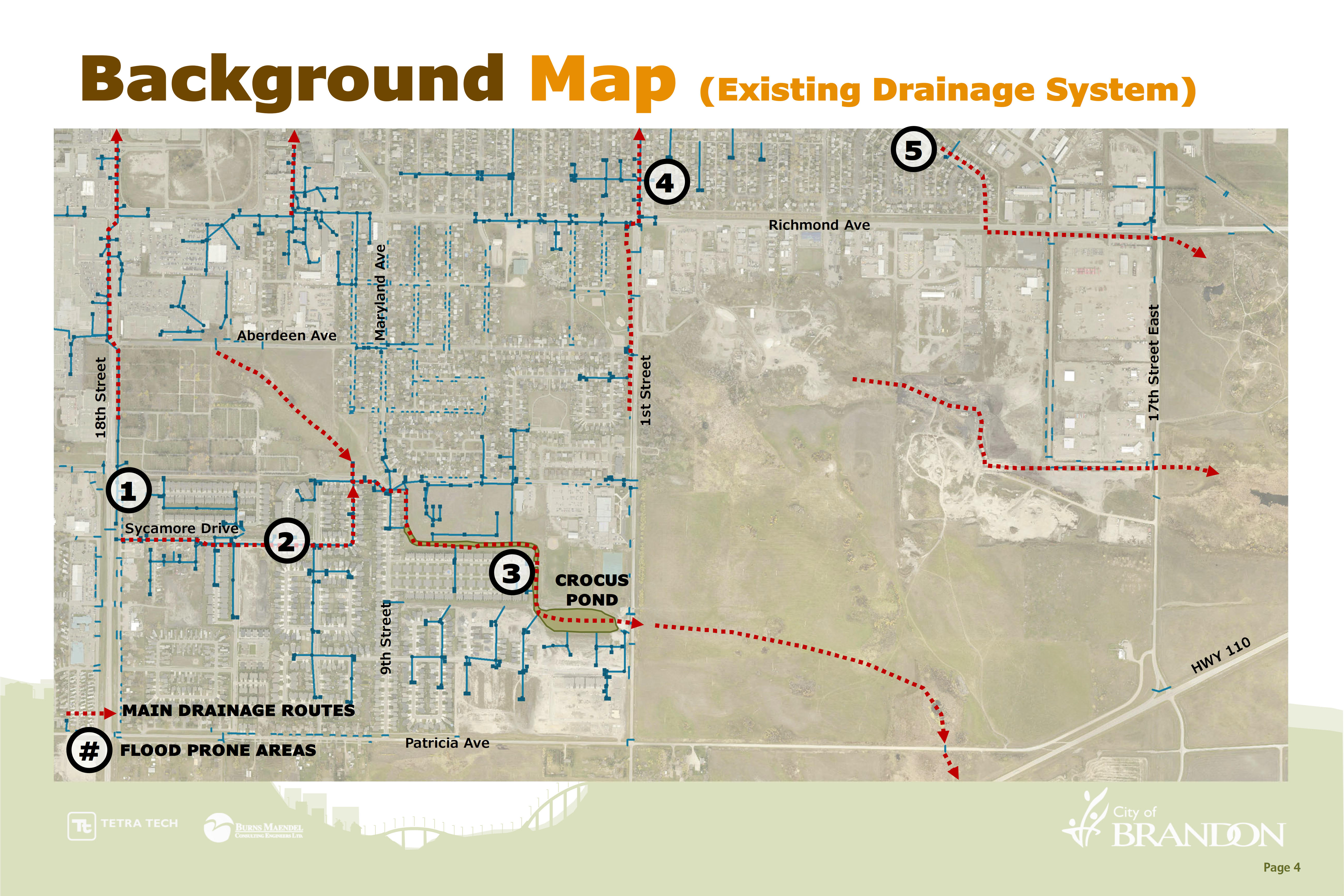 Background Map (Existing Drainage System)